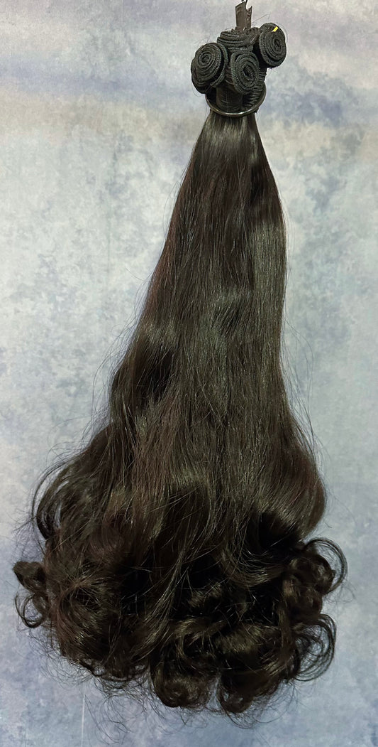 Egg curl bundle natural color.