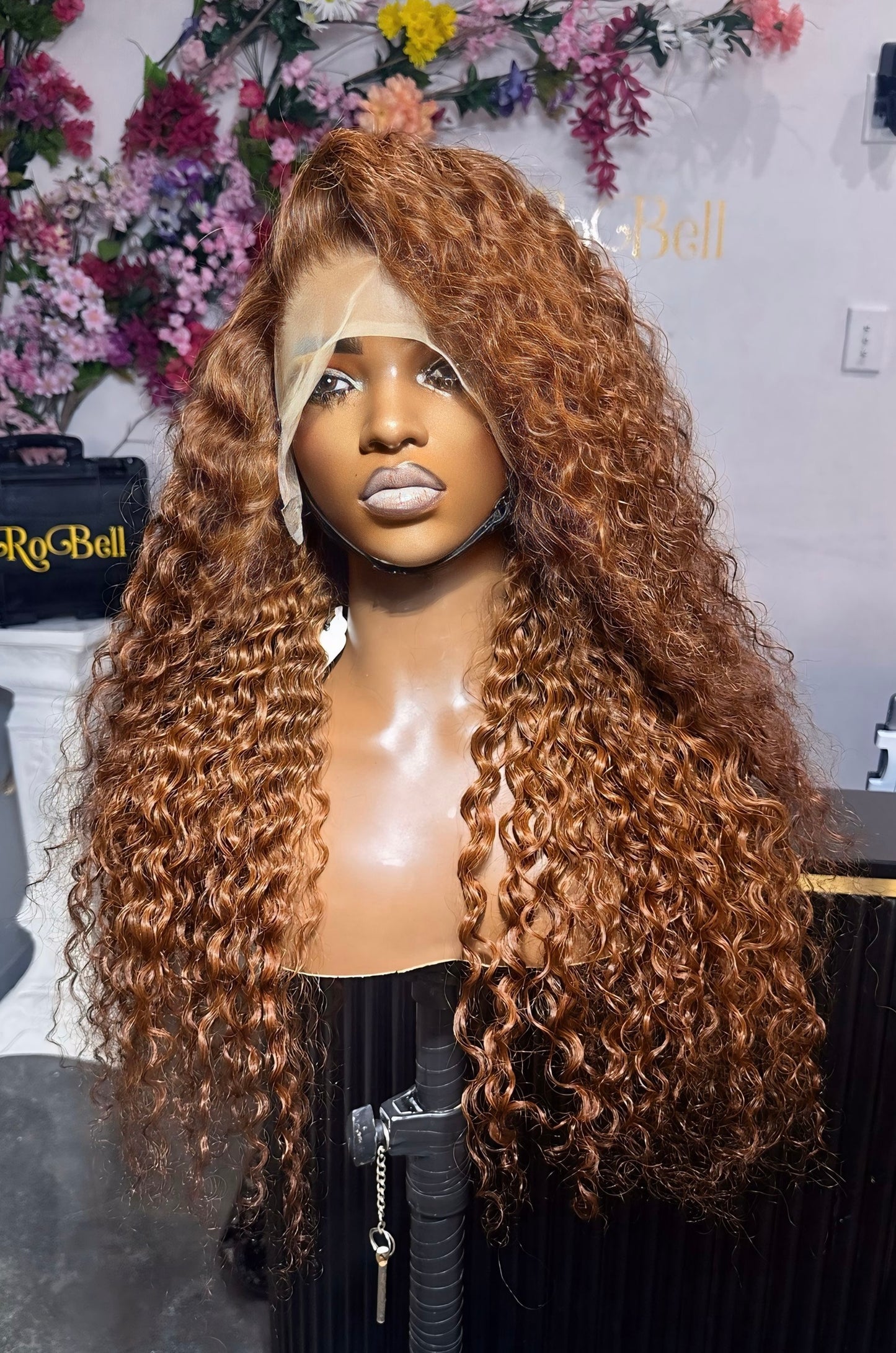 Ginger curly wig