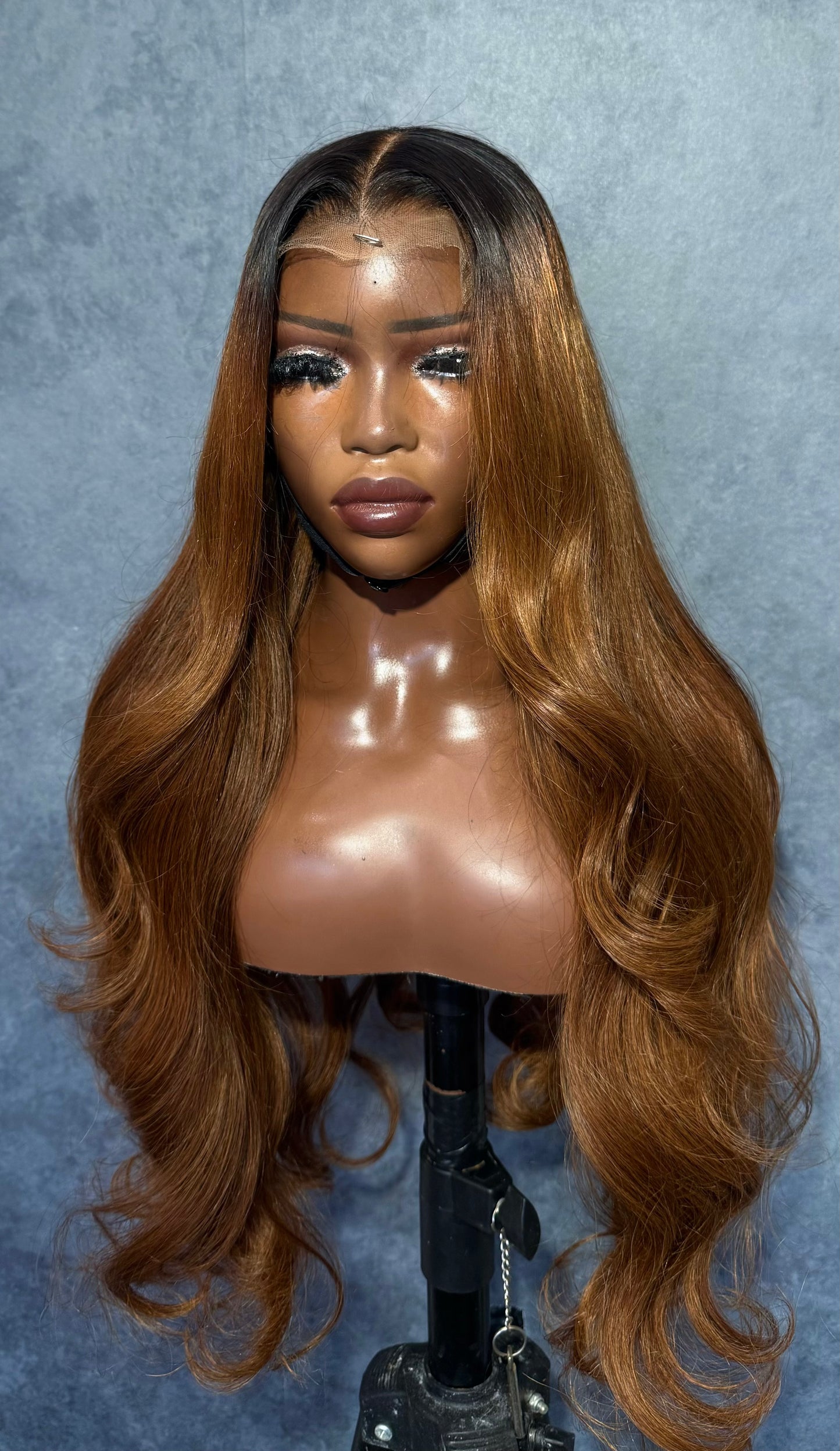 Brown ombré ultra virgin wig.
