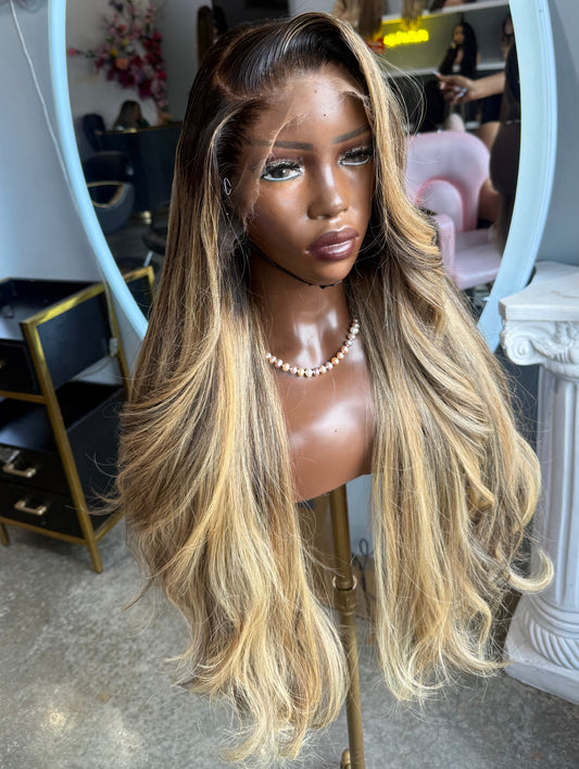 4 bundle raw vietnamese wig with highlights.